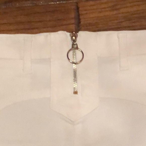Z. Cavaricci white stretch mini skirt w/zipper size 1 juniors - Picture 8 of 10